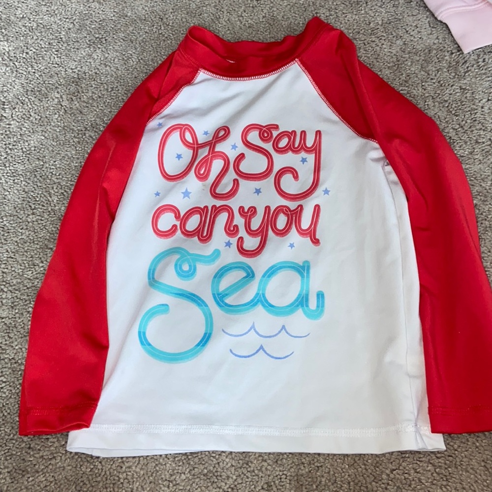 Cat & Jack rash guard bathing suit top